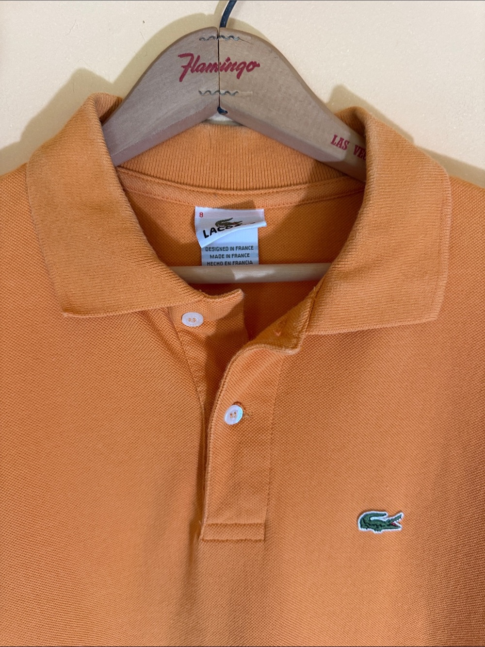 🔥 Classic Lacoste Piqué Polo Shirt – Vibrant Orange XXL/XXXL - Picture 6 of 12